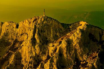 Montagne Sainte Victoire, La Croix, Cypriotype © Etienne Pierart